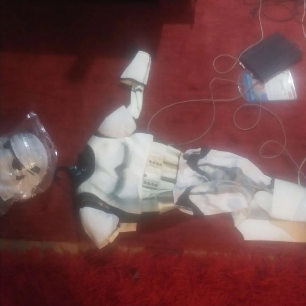 White a kids, storm trooper costume
